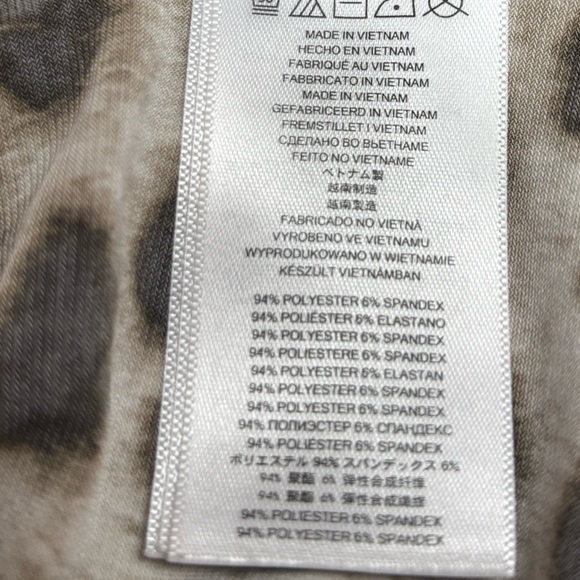 MICHAEL KORS Leopard Print V-Neck Long Sleeve Tunic/ Cocktail Mini Dress SZ M - Picture 7 of 8